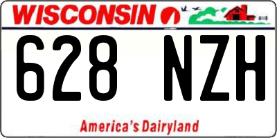 WI license plate 628NZH