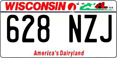 WI license plate 628NZJ