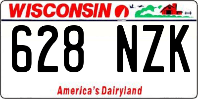 WI license plate 628NZK