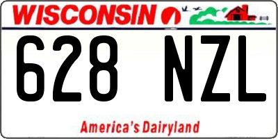 WI license plate 628NZL