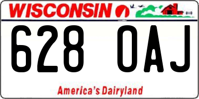 WI license plate 628OAJ