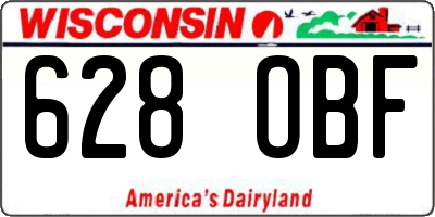 WI license plate 628OBF