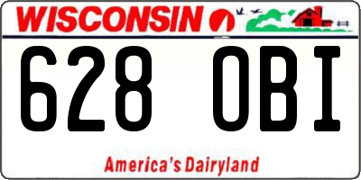 WI license plate 628OBI
