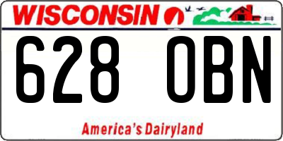 WI license plate 628OBN