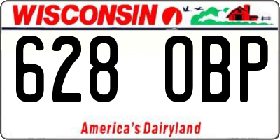 WI license plate 628OBP