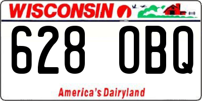 WI license plate 628OBQ
