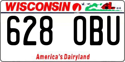 WI license plate 628OBU