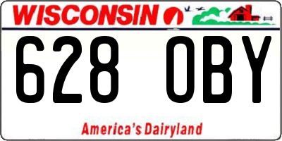 WI license plate 628OBY