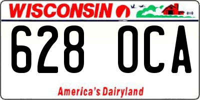 WI license plate 628OCA