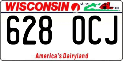 WI license plate 628OCJ