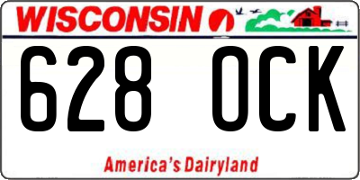 WI license plate 628OCK