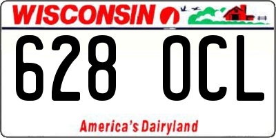 WI license plate 628OCL