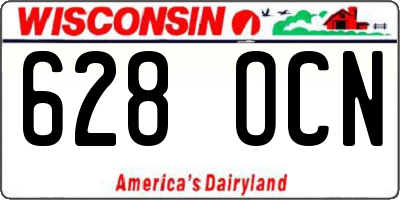WI license plate 628OCN