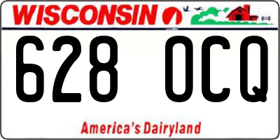 WI license plate 628OCQ