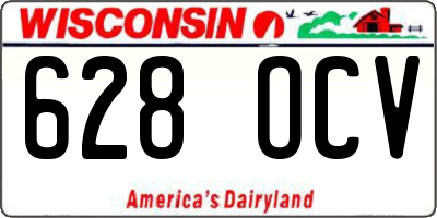 WI license plate 628OCV