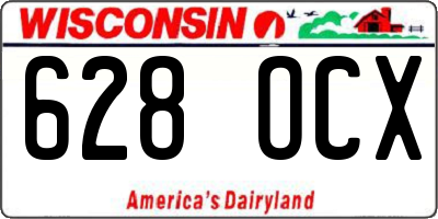 WI license plate 628OCX