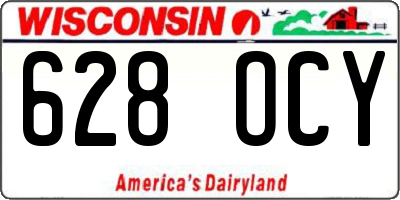 WI license plate 628OCY