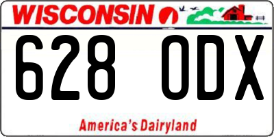 WI license plate 628ODX