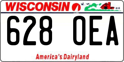 WI license plate 628OEA