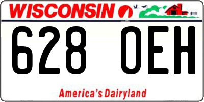 WI license plate 628OEH