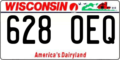 WI license plate 628OEQ