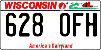 WI license plate 628OFH