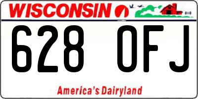 WI license plate 628OFJ