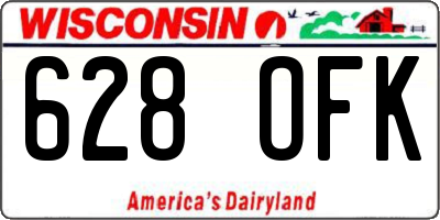 WI license plate 628OFK