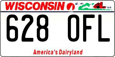 WI license plate 628OFL