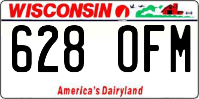 WI license plate 628OFM
