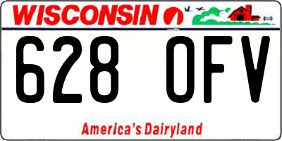 WI license plate 628OFV