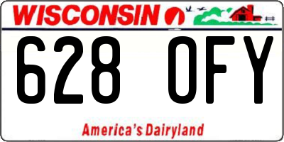 WI license plate 628OFY