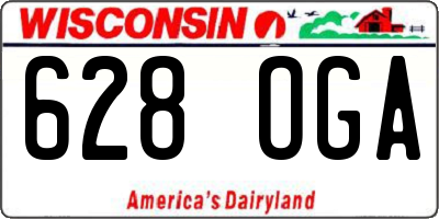 WI license plate 628OGA