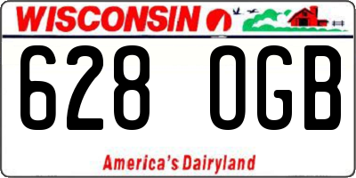 WI license plate 628OGB