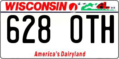 WI license plate 628OTH