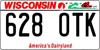 WI license plate 628OTK