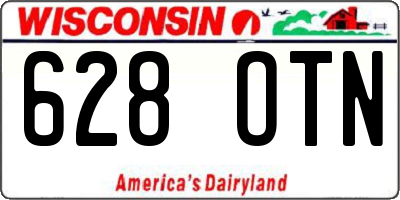 WI license plate 628OTN