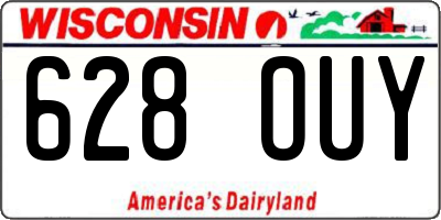 WI license plate 628OUY