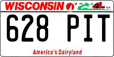 WI license plate 628PIT