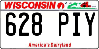 WI license plate 628PIY