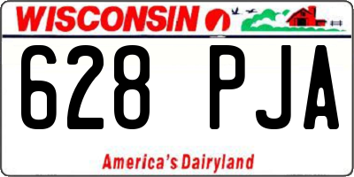 WI license plate 628PJA