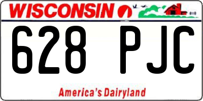 WI license plate 628PJC