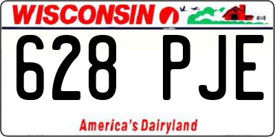 WI license plate 628PJE