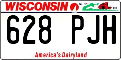 WI license plate 628PJH