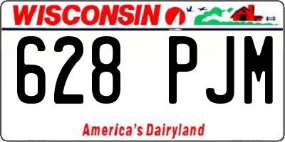 WI license plate 628PJM