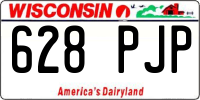 WI license plate 628PJP