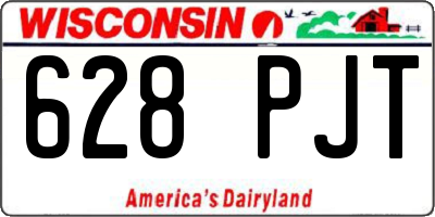 WI license plate 628PJT