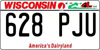 WI license plate 628PJU