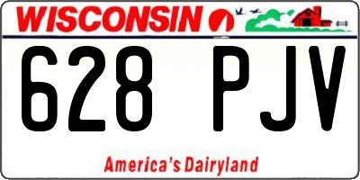 WI license plate 628PJV