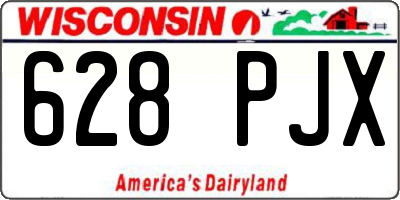 WI license plate 628PJX